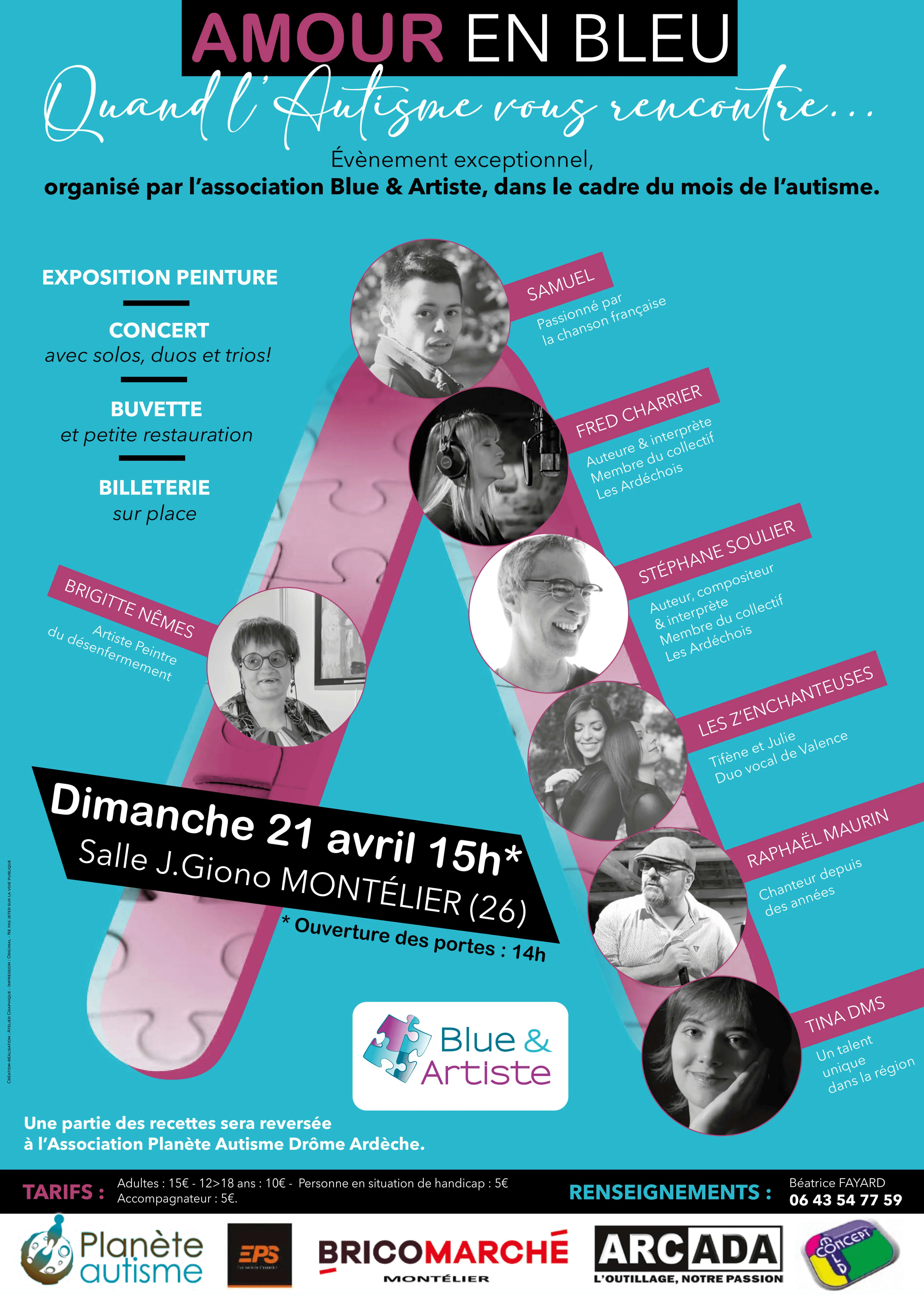 Affiche Amour en Bleu