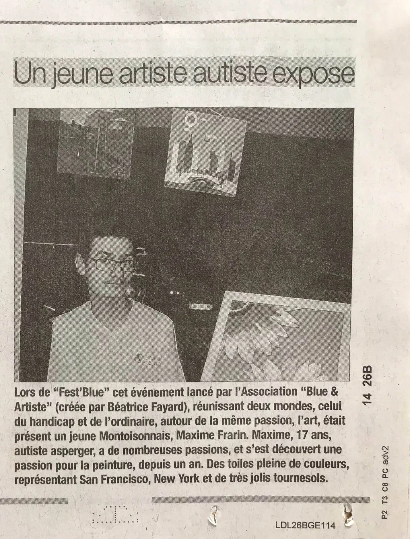 Article du Dauphiné Libéré: Fest'Blue Édition 2018