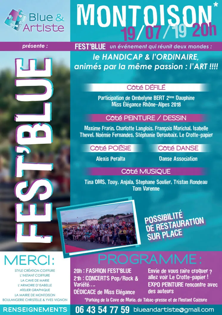 Affiche Fest'Blue: Édition 2019